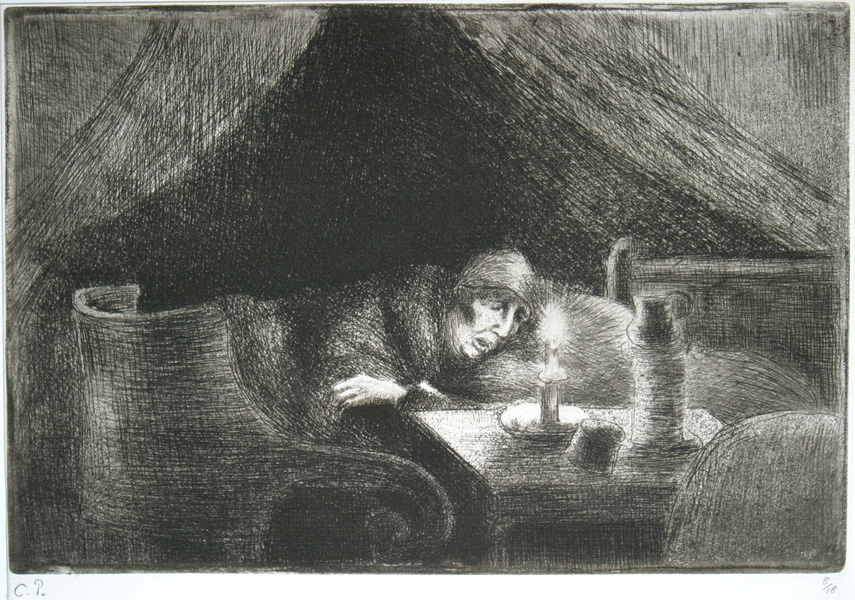 Grand’mère (effet de lumière) (La Mère de l’artiste)